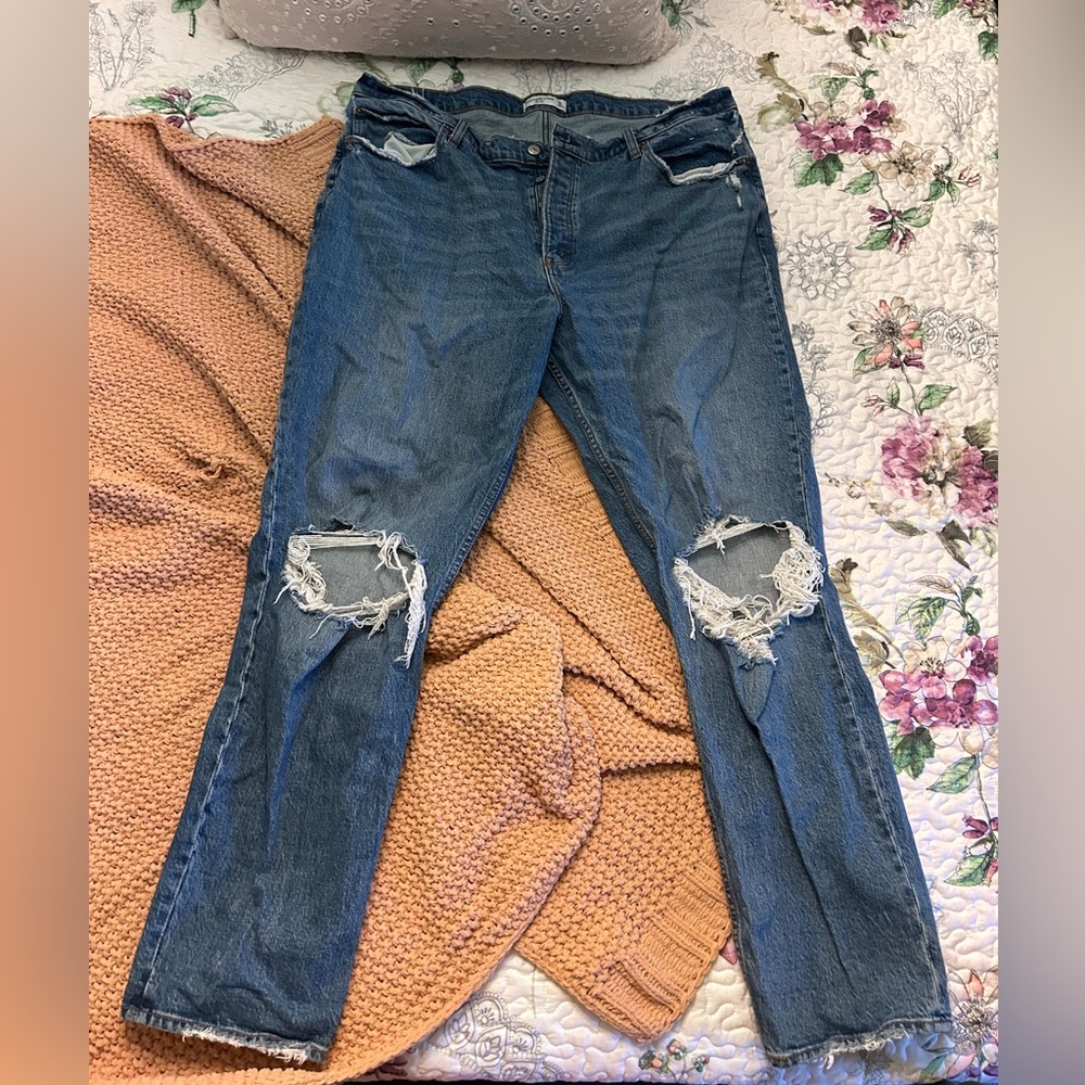 Abercrombie dad jeans size 18L
